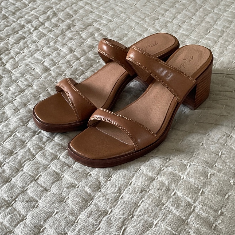 Madewell - The Saige Double-Strap Sandal in Leather